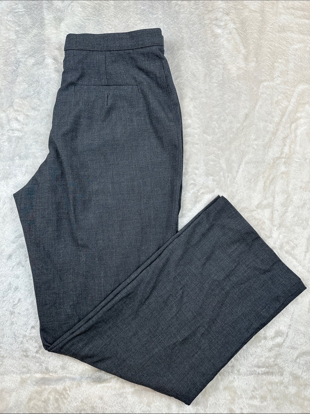 Haggar Women’s Gray Dress Pants Size 10 Average Stretch Straight Leg Slacks